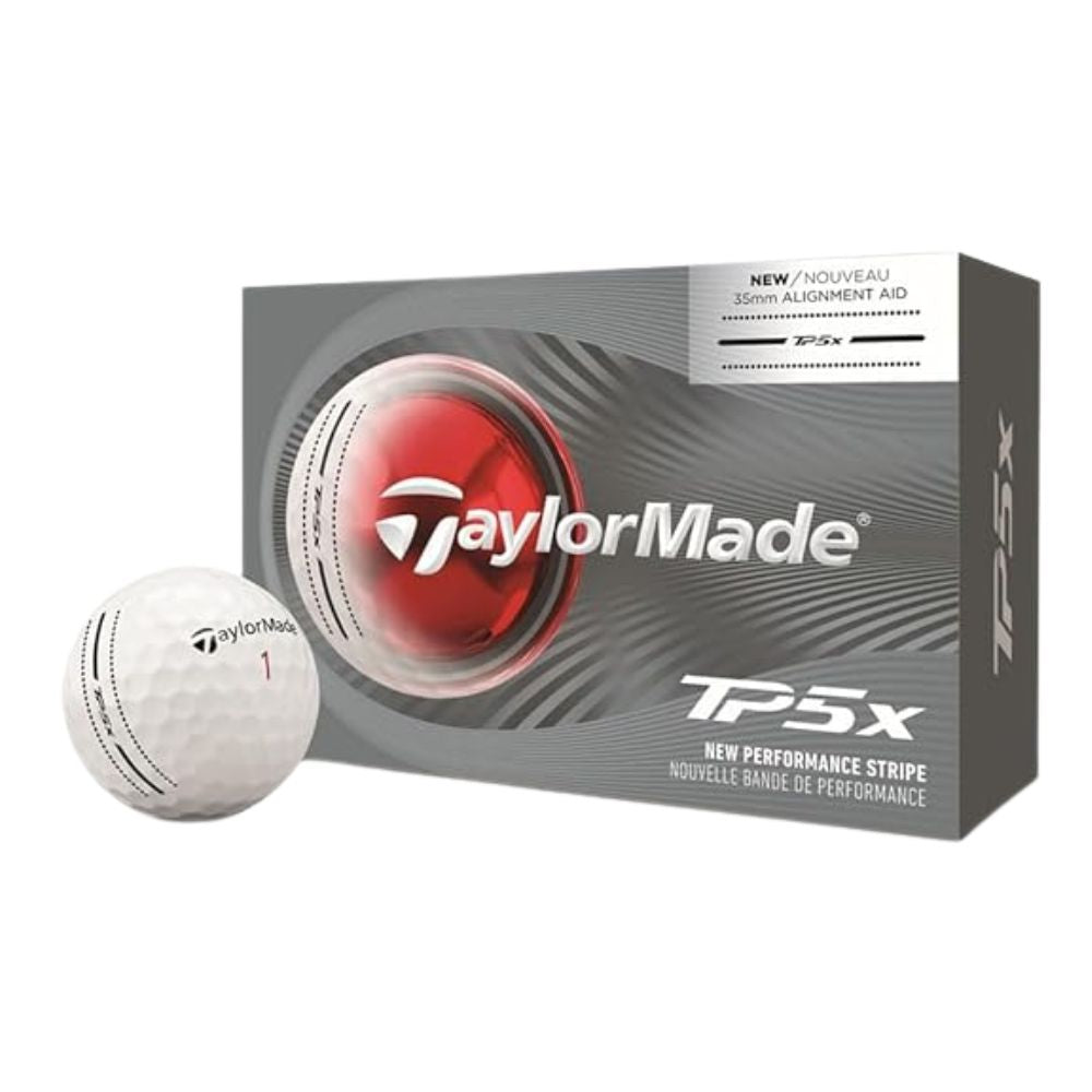 TaylorMade 2026 TP5x Performance Stripe Golf Balls 6 Ball Pack