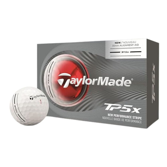 TaylorMade 2026 TP5x Performance Stripe Golf Balls 6 Ball Pack