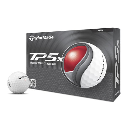 TaylorMade 2024 TP5x White Golf Balls (1 Dozen)
