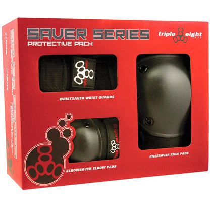 Triple Eight Saver Series Pads - 3 Pack - Black