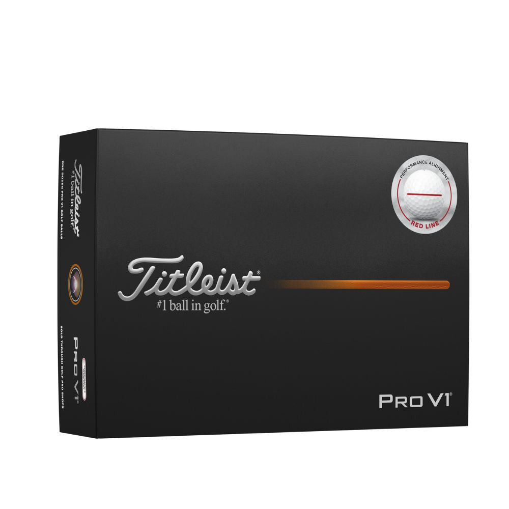 Titleist 2025 Pro V1 Performance Align Red Golf Balls