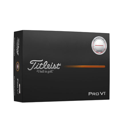 Titleist 2025 Pro V1 Performance Align Red Golf Balls