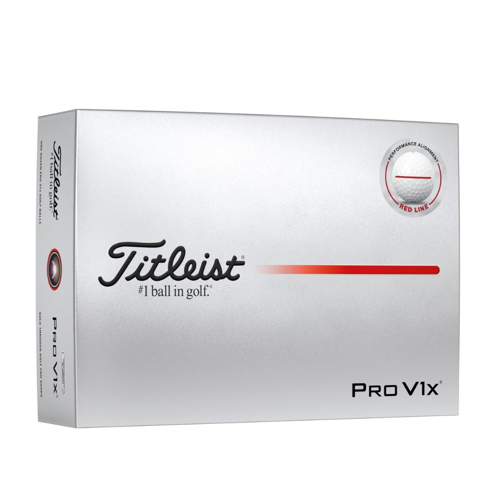 Titleist 2025 Pro V1x Performance Align Red Golf Balls