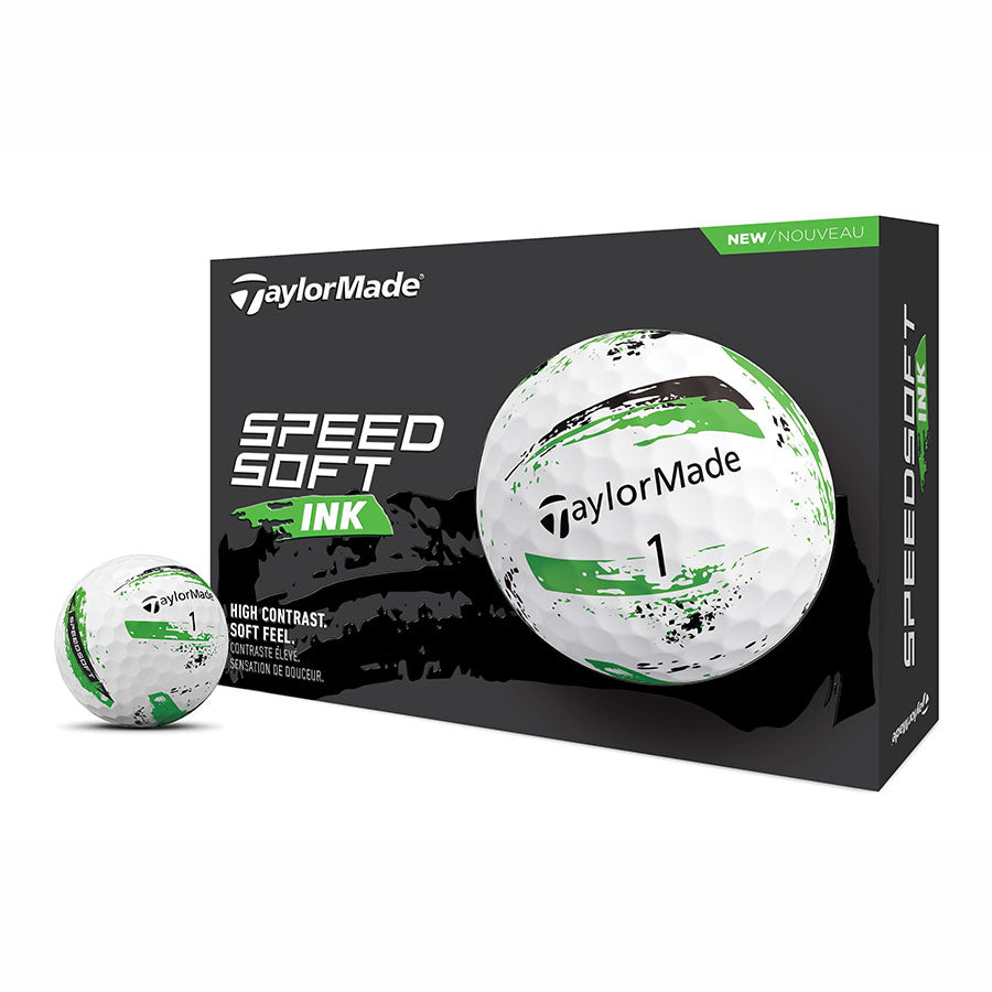 TaylorMade 2024 SpeedSoft Ink Green Golf Balls (1 Dozen)