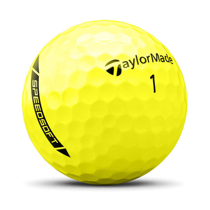 TaylorMade 2024 SpeedSoft Yellow Golf Balls (1 Dozen)