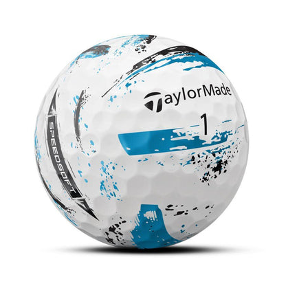 TaylorMade SpeedSoft Ink Blue Golf Balls (2 Dozen)