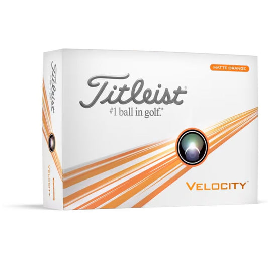 Titleist 2024 Velocity Golf Balls Matte Orange (1 Dozen)