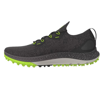 Under Armour Men's UA Charged Curry Spikeless Golf Shoes - Black/Ash/Lime