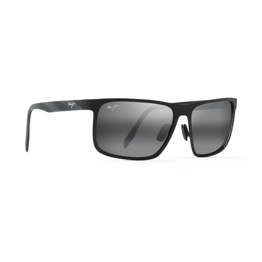 Maui Jim Wana Polarized Sunglasses Matte Black Frame Neutral Grey Lens