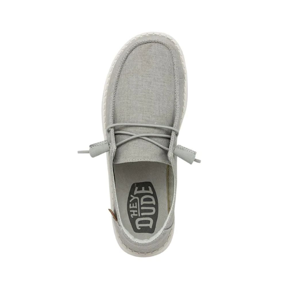 Hey Dude Wendy Chambray Women's Shoes Light Grey