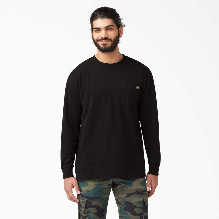 Dickies Men's Heavyweight Long Sleeve Pocket Tee Relaxed T-Shirt