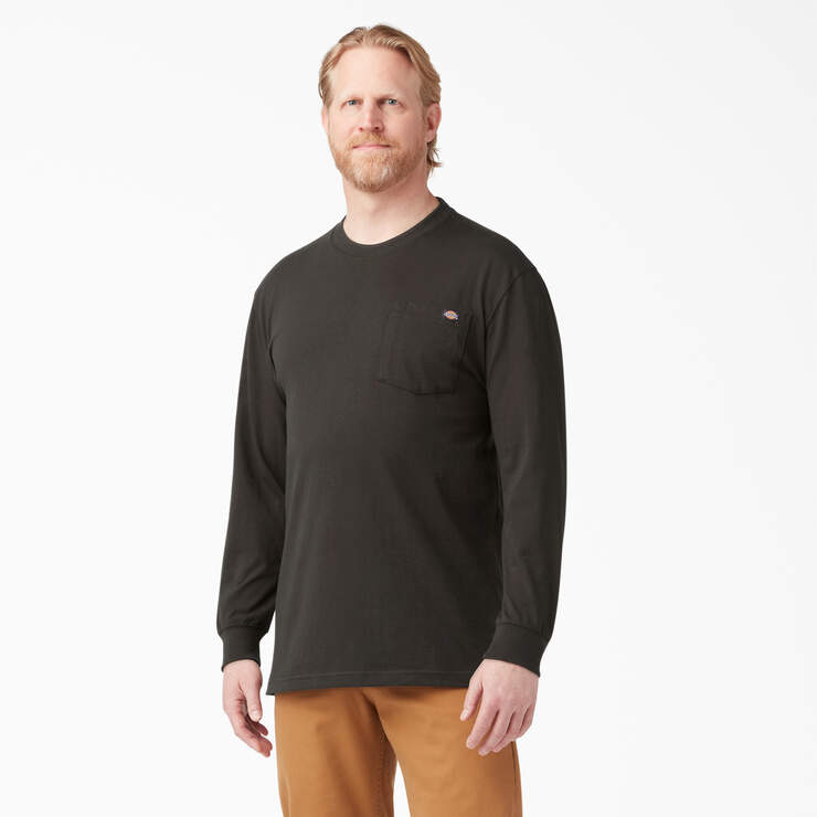 Dickies Men's Heavyweight Long Sleeve Pocket Tee Relaxed T-Shirt