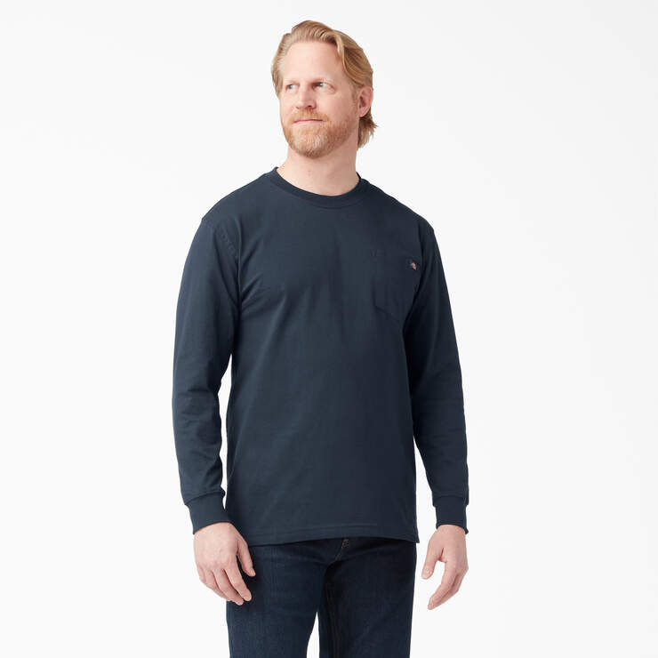 Dickies Men's Heavyweight Long Sleeve Pocket Tee Relaxed T-Shirt