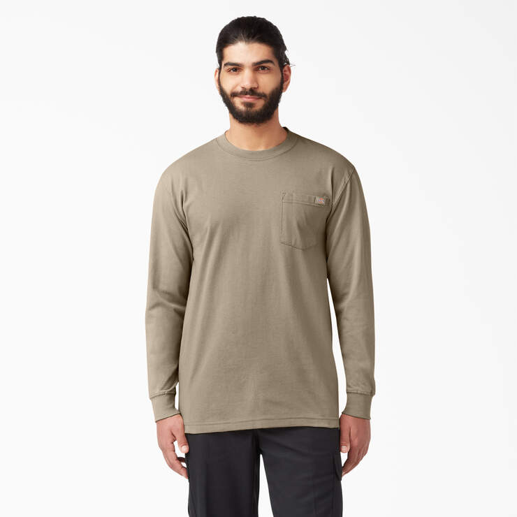 Dickies Men's Heavyweight Long Sleeve Pocket Tee Relaxed T-Shirt