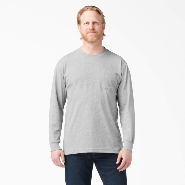 Dickies Men's Heavyweight Long Sleeve Pocket Tee Relaxed T-Shirt