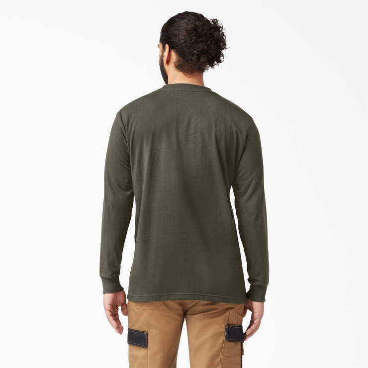 Dickies Men's Heavyweight Long Sleeve Pocket Tee Relaxed T-Shirt