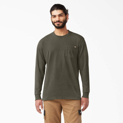 Dickies Men's Heavyweight Long Sleeve Pocket Tee Relaxed T-Shirt