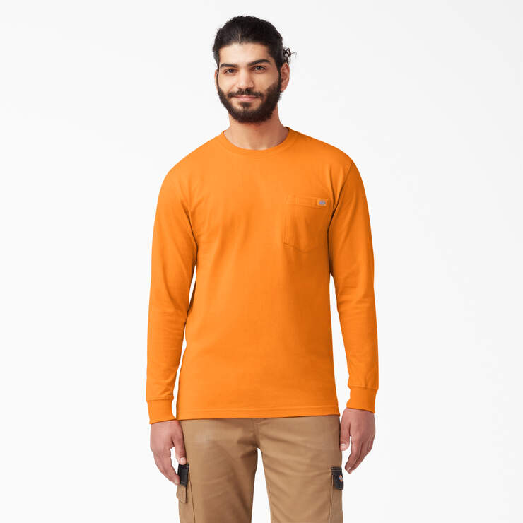 Dickies Men's Heavyweight Long Sleeve Pocket Tee Relaxed T-Shirt