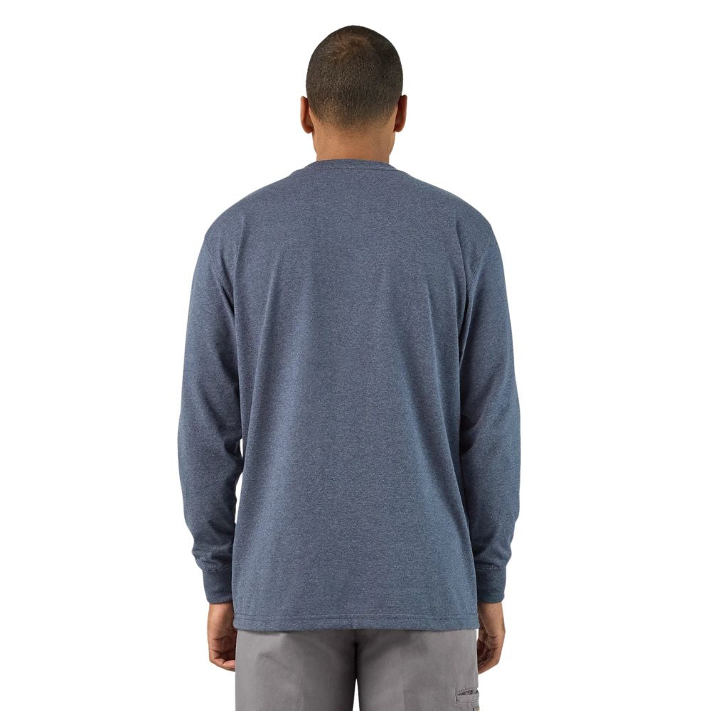 Dickies Men's Heavyweight Heathered Long Sleeve Pocket Tee Relaxed T-Shirt