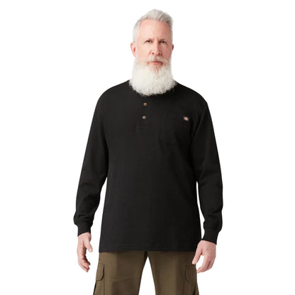 Dickies Men's Heavyweight Long Sleeve Henley T-Shirt