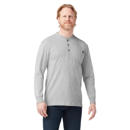 Dickies Men's Heavyweight Long Sleeve Henley T-Shirt
