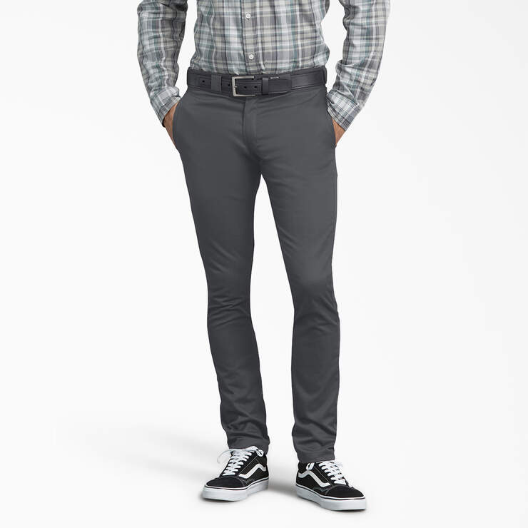 Dickies Men's FLEX Skinny Fit Work Pants Charcoal Gray | 38 Dickies Men's FLEX Skinny Fit Work Pants Charcoal Gray | 38