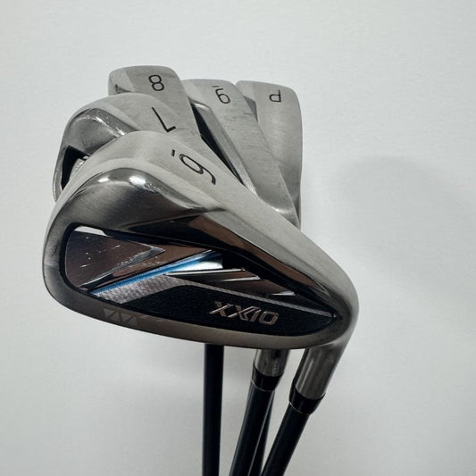 XXIO 14 Iron Set 6-PW Graphite Shaft Stiff Flex Right Hand - VERY GOOD