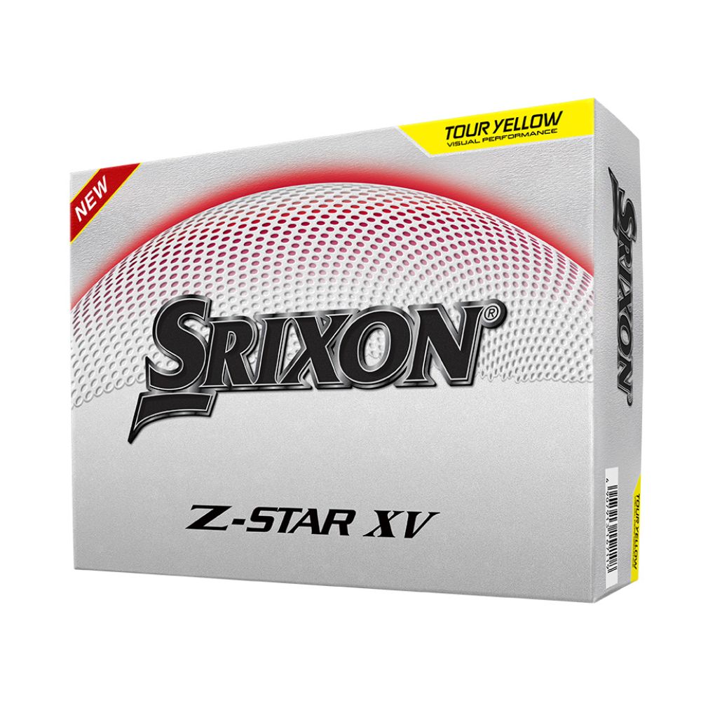 Srixon 2026 Z-Star XV 9 Tour Yellow Golf Balls - 2 Dozen